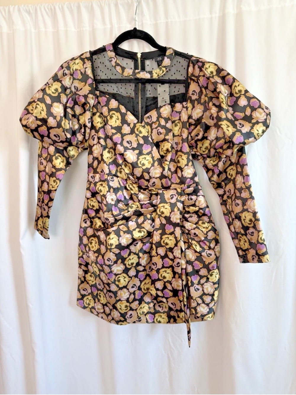 River Island Metallic Floral Dress - Size 12 UK NWT - US Size 8 Medium